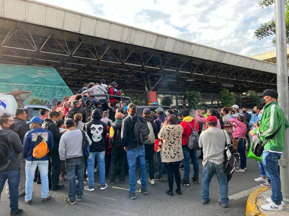 Transporte provisional ante la falla del Metro 